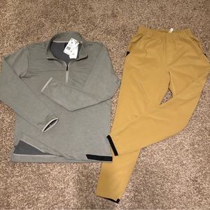 Men’s Adidas Aeroready MEDIUM sweatshirt with Men’s Adidas Aeroready SMALL pants